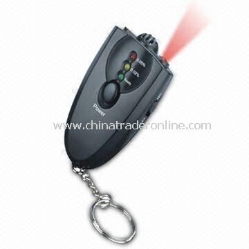 3-LED Keychain Digital Alcohol Tester Breathalyzer with Torch and Quick Response/Resume from China