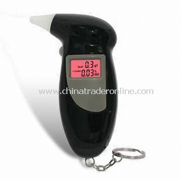 Alcohol Tester with Backlight LCD Display and Five Replaced Mouthpieces from China