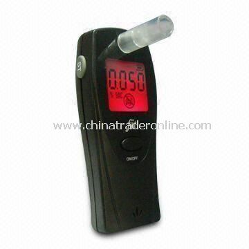 Alcohol Tester with EU Fuel Cell Sensor and Three AAA Batteries, Measuring 107 x 45 x 19mm