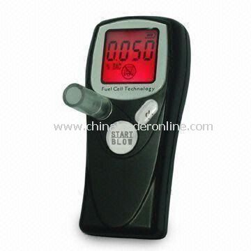 Breath Alcohol Tester with EU Fuel Cell Sensor, Digital Display with 2 Decimal Points