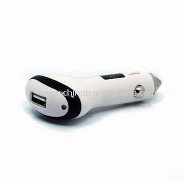Car Charger with USB and 300 to 400mAh Output Current