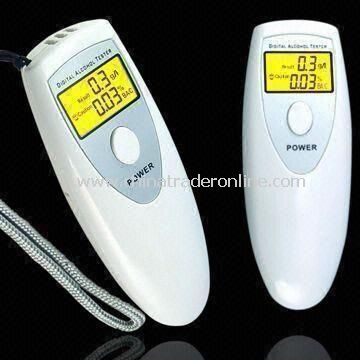 Digital Alcohol Tester, LCD Display, Operating Warm-up Time of 15 to 30sec