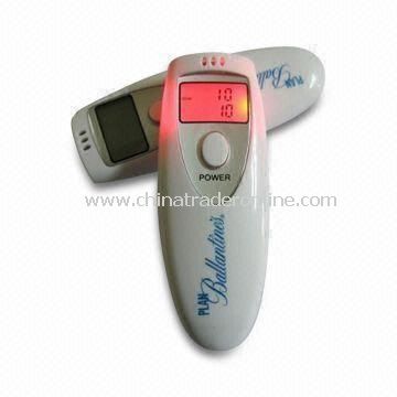 Digital Breath Alcohol Tester with Red Backlight, Auto Power Off and Calibrated Alert Level