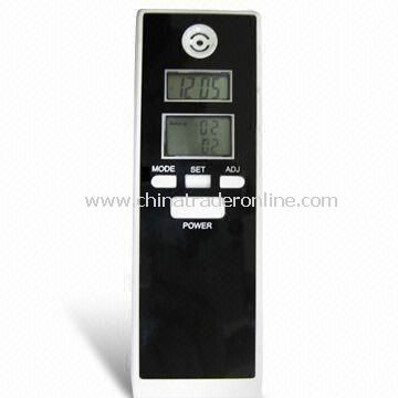 Dual LCD Display Alcohol Tester Breathalyzer/Alcohol Detector with Clock and Alarm from China