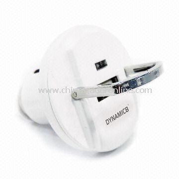 In-car Charger with 12 to 24V DC Output Voltages and -10 to 40°C Working Temperatures
