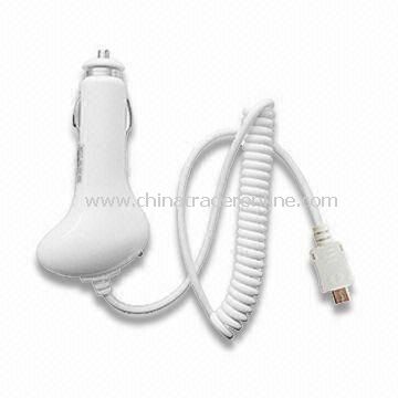 Micro USB Car Charger for Amazon Kindle 3, 12 to 24V DC Input Voltage