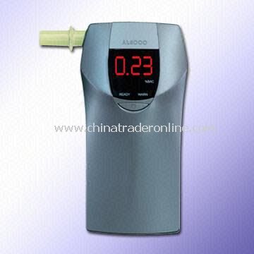 Portable Digital Alcohol Detector with Digital LCD Screen, 0.00 to 0.40% BAC Detection Range from China