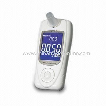 Professional Breath Alcohol Tester with 2.2-inch Graphic LCD and EU Fuel Cell Sensor, CE-/MC-marked from China