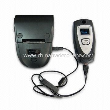 Professional Breath Alcohol Tester with Fuel Cell Sensor, Work with Portable Dot-matrix Printer