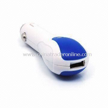 USB Car Charger with 400 to 500mAh Output, RoHS and CE Compliant from China