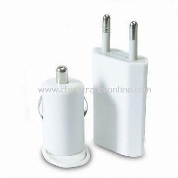 Car Charger and Power Adapter with USB Cable for Apple Products