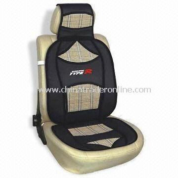 Seat Cushion, Made of PU Leather and Bamboo from China