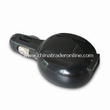 USB and AC Plug 2-in-1 Universal Car Charger with Output 5V, 500mA Special Design from China