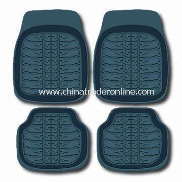 Black Car Mat with Universal Design that Fits All Car Models, Made of Rubber from China