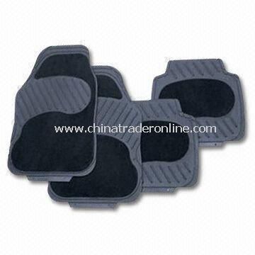 Car Mats, Made of Rubber with Carpet, Various Models are Available from China