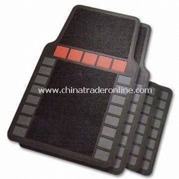 Four-piece Car Mat Set, Made of Plastic, Measuring 70 x 49.5cm from China