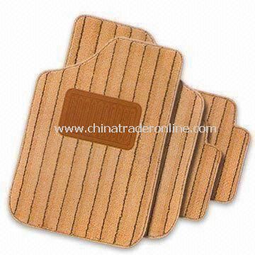 Plastic Car Mats, Comes in Gray and Tan Colors from China