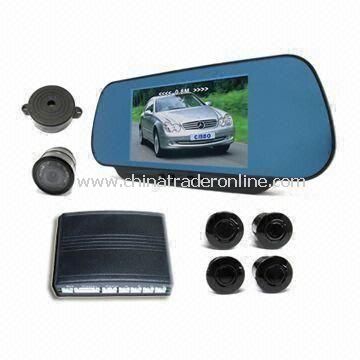 6-inch Monitor Parking Sensor System with Camera, Colorful TFT and DVD Video Signal Connection