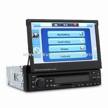 7-inch 1 DIN Car DVD Player with Motorized Digital Touchscreen/GPS/Bluetooth/TV/RDS/Subwoofer Output from China