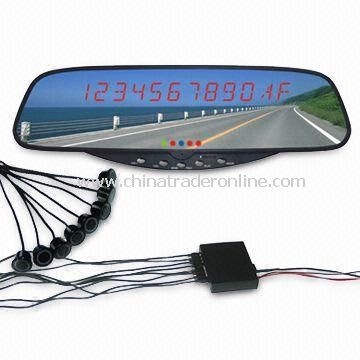 Bluetooth Handsfree Rear-view Mirror with Wireless FM Earphone and Parking Sensor System