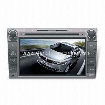 In-dash DVD and GPS Audio and Video Entertainment System for KIA FORTE, with HD TFT Digital Screen