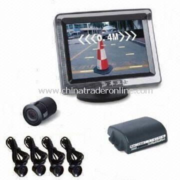 Video Car Parking Sensor System, 3.5-inch TFT-LCD Display, Displays Distance on Screen from China