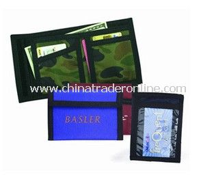 Bi-Fold Wallet w/ Clear Window Pocket from China