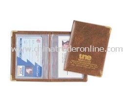 Clip fold credit card holder.