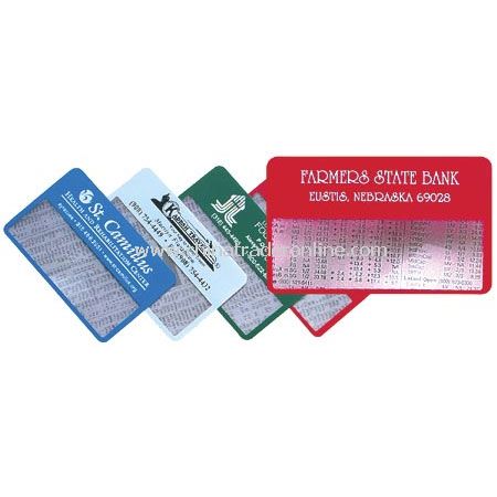 credit card size magnifier from China