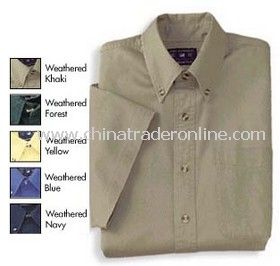 Port Authority - Short Sleeve Weathered Twill. from China