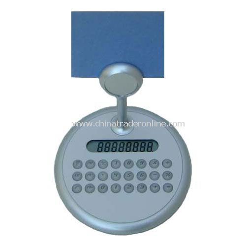 CALCULATOR WITH MEMO STAND