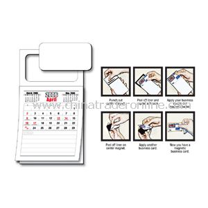 15- Month Magnetc Business Card Calendar from China