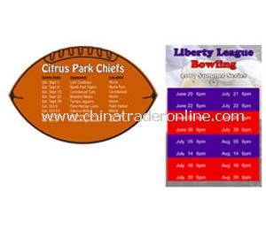 Football & Rectangle Schedule Magnet Calendars from China