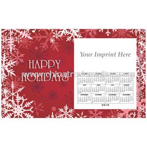 Perfed Postcard Holiday Red Snowflakes