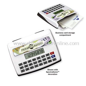 Desktop calculator with business card holder from China