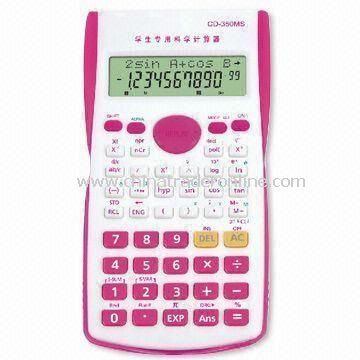 240 Functions Scientific Calculators with 2 Lines Display and Slider Plastic Cover for Protection