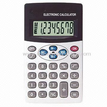 Eight Digits Handheld Calculator with Key Tone and Memory Calculation from China