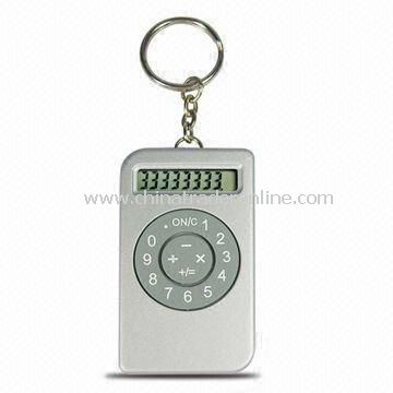 Mini 8-digit Calculator with Keyring