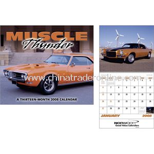 Muscle Cars Calendar from China