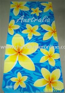 Fiber reactive printing beach towel