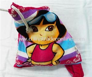 Velour Beach Towel Bag