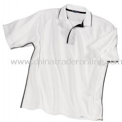 Dri-Mesh Sport Shirt with Tipped Collar and Piping