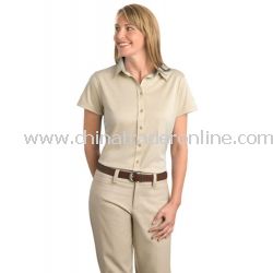 Ladies Dry Zone Herringbone Sport Shirt