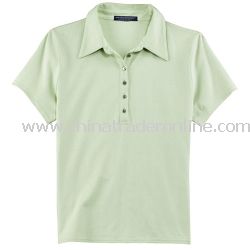 Ladies Pima Cotton Fine Knit Sport Shirt