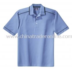 Pima-Tek Sport Shirt with Contrast Piping from China