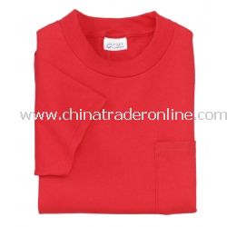 100% Cotton T-Shirt with Pocket from China