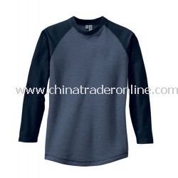 District Threads Heathered Jersey Long Sleeve Raglan Tee from China