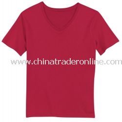 Ladies V-Neck T-Shirt from China