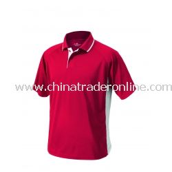 Mens Color Blocked Wicking Polo