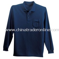 Silk Touch Long Sleeve Sport Shirt with Pocket from China